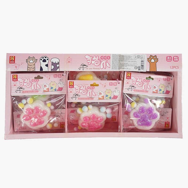 Гра антистрес C 70712 ЦІНА ЗА 12 ШТУК В БЛОЦІ, “Лапка”, в коробці