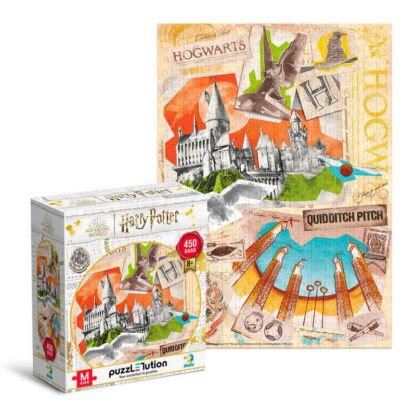 Пазл Hard-M "Harry Potter. Школа Хогвартс и поле для Квидича" 450 элементов2503