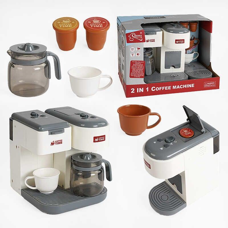 Кавомашина F 2312 2 кавомашини, підсвічування, звук, наливає воду, чашки, капсули, кавник, режими...