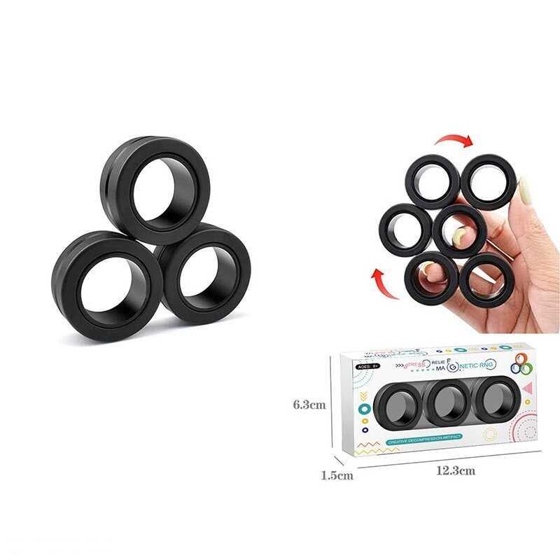 Гра-антистрес 2021-185 A 3 магнітних кільця, в коробці