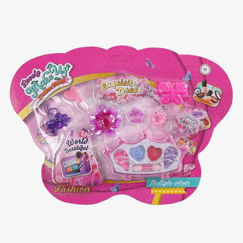 Косметика 557 I-20 тіні для повік, помади, шпильки та резинка для волосся, аплікатор, на листі