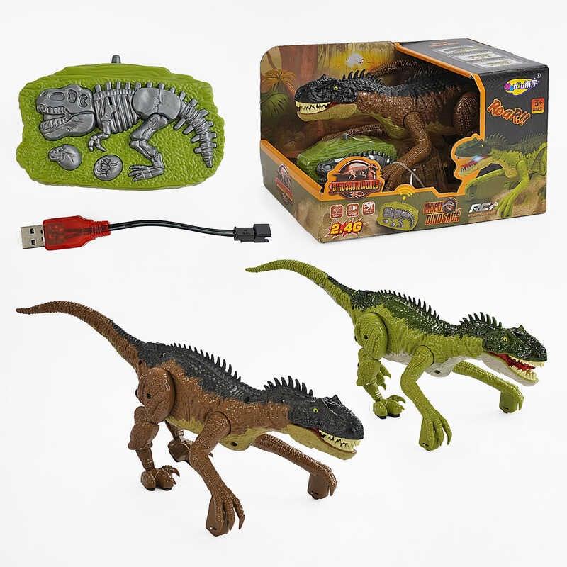 Динозавр на радіокеруванні NY 064 A 2 кольори, акум. 3,7V, пульт 2,4 G, музика, звуки, світло, в...