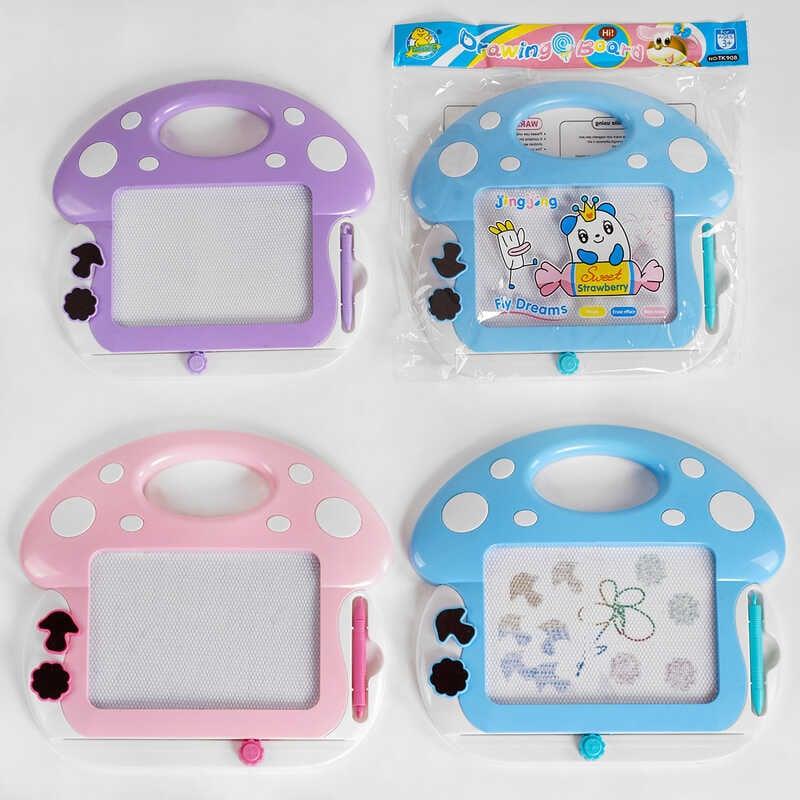 Дошка для малювання C 50117 3 кольори, магнітна, кольорова, 2 штампи, в пакеті, ВИДАЄТЬСЯ ТІЛЬКИ...