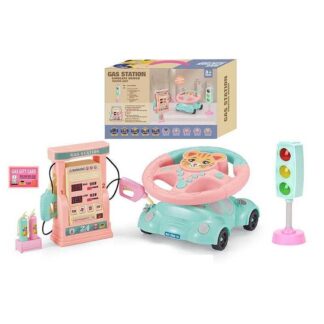 Руль 2192 E-47 Штрих=91760 (24) ТИГРЕНЯ, светофор, заправочная станция, подсветка, звук, мелодии, машина-подставка,