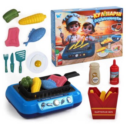 Кулінарні експерименти 41446 (18) "WToys", підсвічування, звукові ефекти, 13 аксесуарів, продукти змінюють колір, кухонне начиння