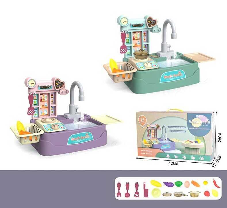 Кухня 566 2 види, помпа для води, посуд, овоці і фрукти, в коробці