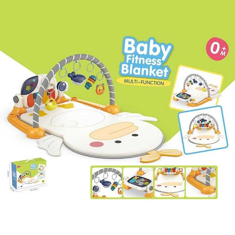 Килимок 6657 2в1, бізіборд, брязкальця-підвіски, піаніно, мелодії, в коробці