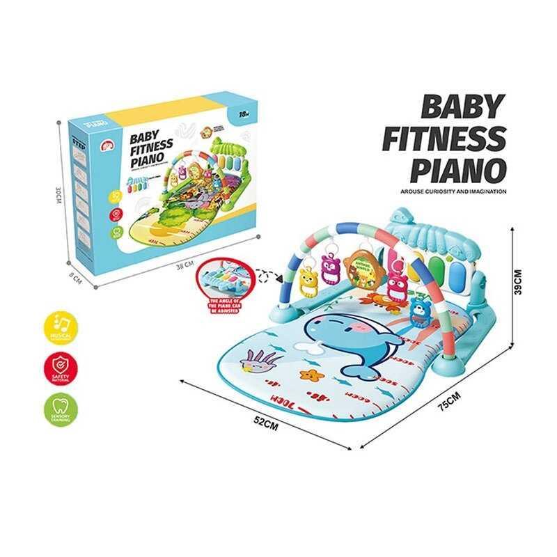 Килимок 688-23 піаніно, мелодія, підсвічування, 4 брязкальця, в коробці