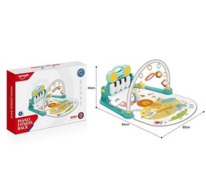 Коврик HE 0635 (12) съемная панель, пищалки, подсветки, Bluetooth, мелодии, 5 подвесок, люстерко, режимы громкости,