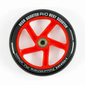 Колесо для самоката WH-4055/145 (35) ЦЕНА ЗА 2 ШТУКИ В УПАКОВЦЕ, материал PU, диаметр 145мм, цвет ЧЕРВОНЫЙ, с подшипниками