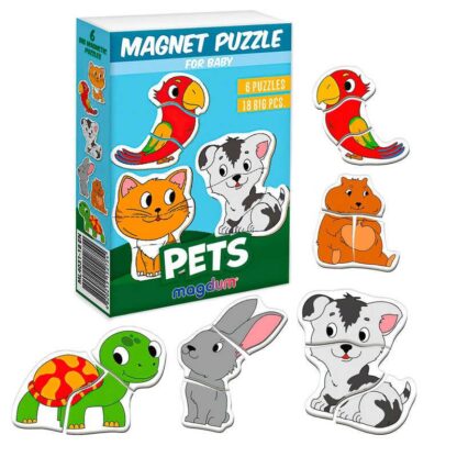 Гр Магнітні пазли “Pets” ML4031-34 EN "Magdum", англ. мова, в коробці
