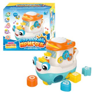 Гра "Кораблик пригод" 45234 (32/2) "WToys", ОЗВУЧ. УКР. М.,  8 казок, ноти, підсвіч., пісні, тріскачка, пискавка, цифри, каталка,