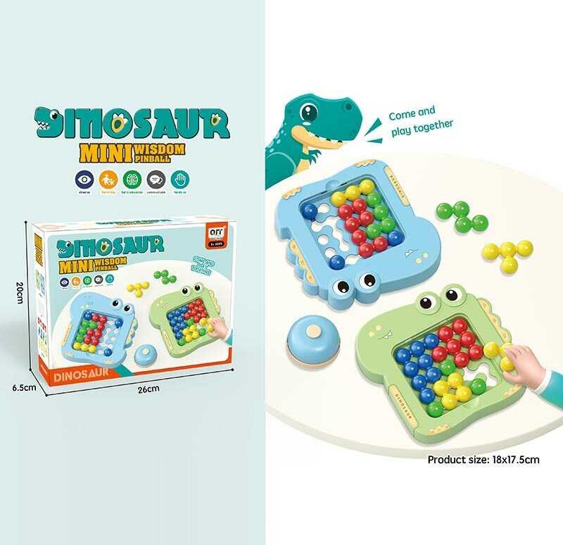 Логічна гра 1138 2 платформи, кольорові кульки, настільний дзвіночок, в коробці