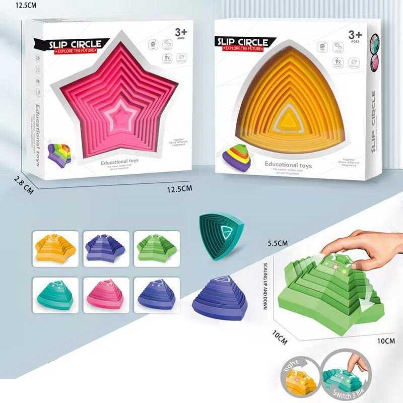 Логічна гра 6625 2 види по 3 кольори, світло, в коробці