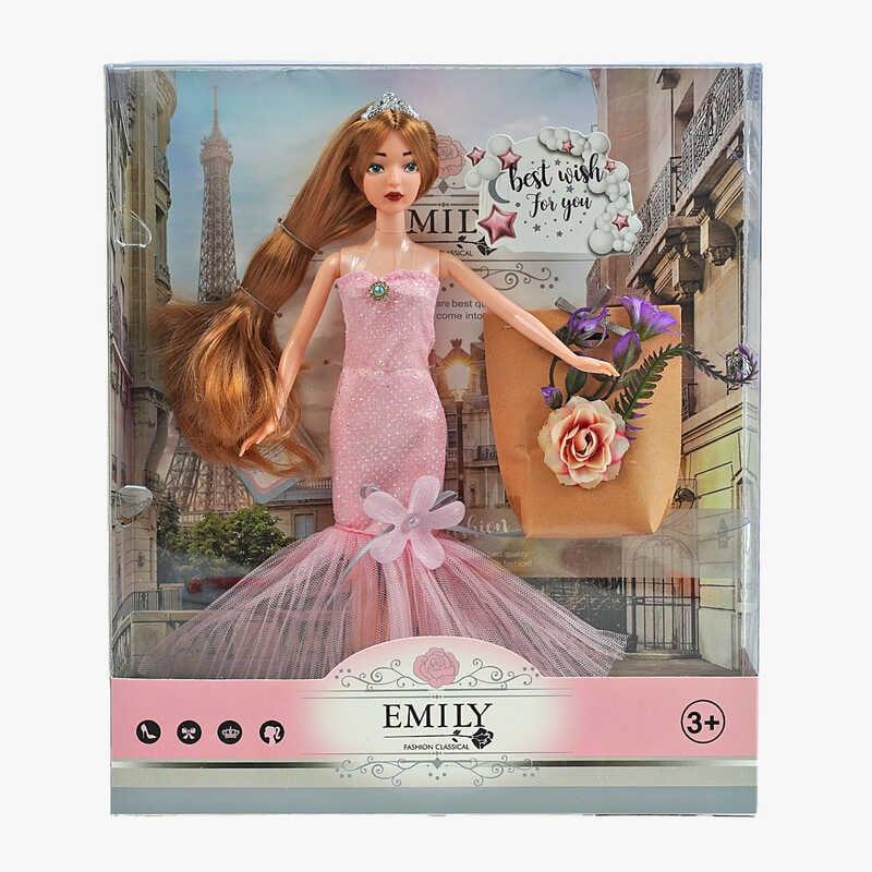 Лялька QJ 117 D висота 30 см, аксесуари, штучні квіти, в коробці