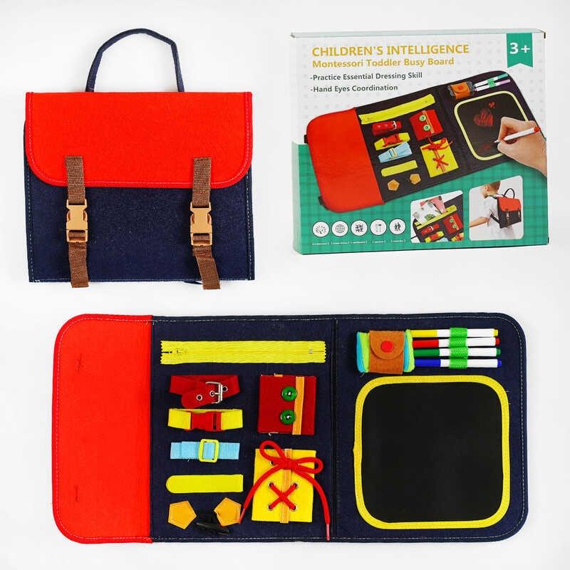 Логічна папка TT 997 8 застібок, дошка для малювання, 4 маркери, в коробці