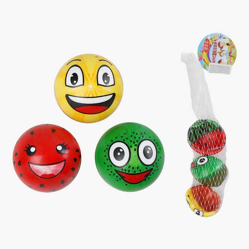 М`яч гумовий С 70490 ЦІНА ЗА 3 ШТУКИ У СІТЦІ, 6 см діаметр