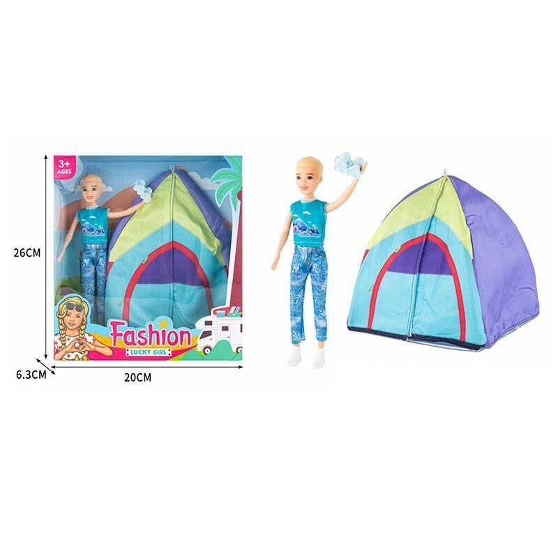 Лялька ST 5612-5 юнак, намет, бінокль, висота 23 см, в коробці