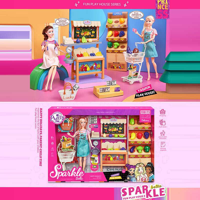 Лялька 7011 30 см, шарнірні суглоби, аксесуари, меблі, в коробці