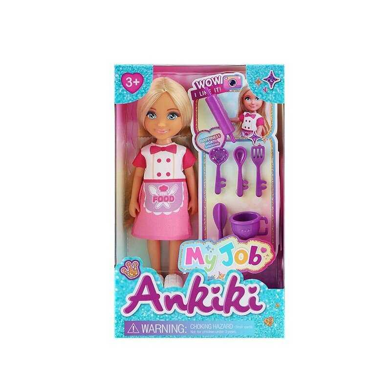 Лялька з аксесуарами 606021 висота ляльки - 13 см, муляжі кухарського приладдя, в коробці