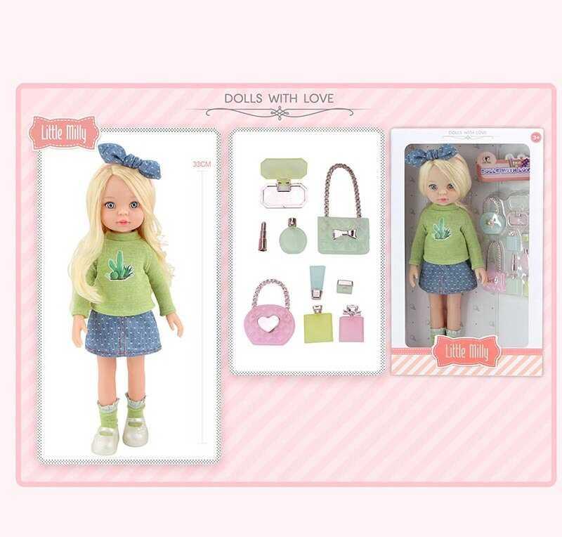 Лялька 91099 H знімний одяг, аксесуари, висота 33 см, в коробці