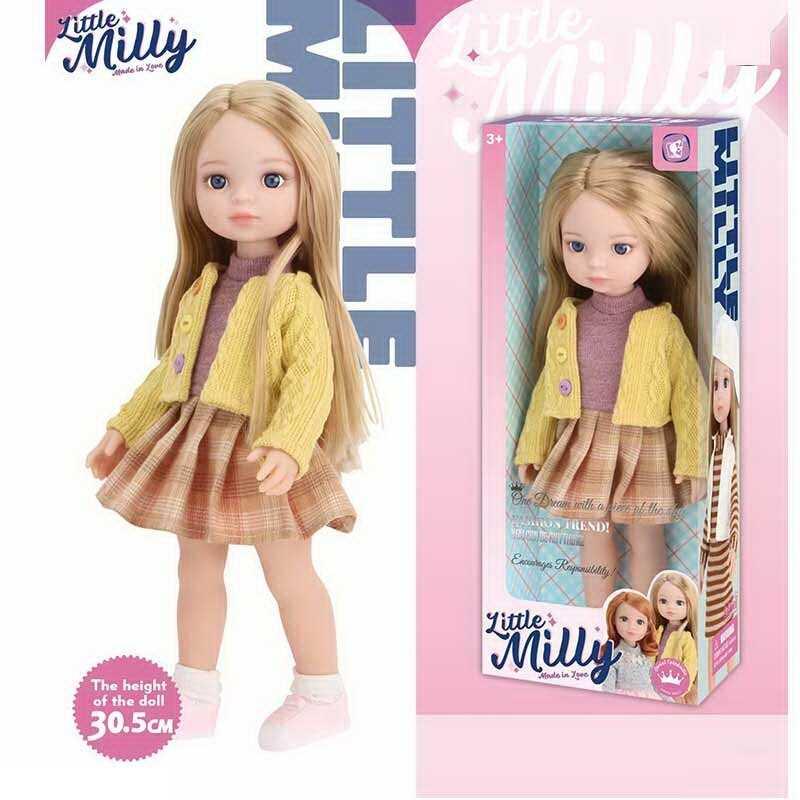 Лялька 92018 A знімний одяг, взуття, висота 30 см, в коробці