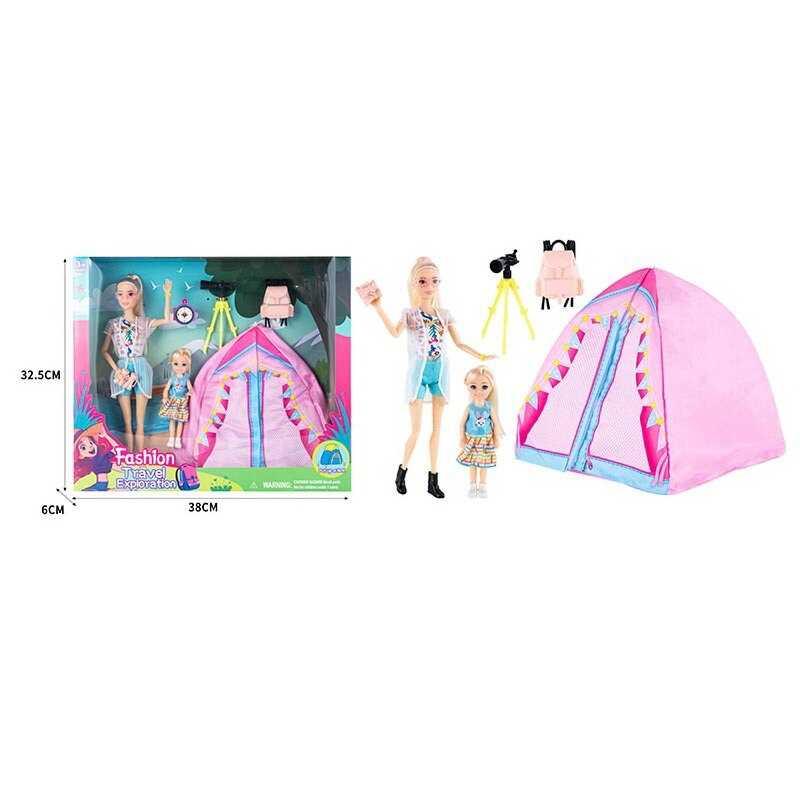 Лялька з аксесуарами ST 5616-9 2 ляльки, намет, аксесуари, висота 23 см, в коробці