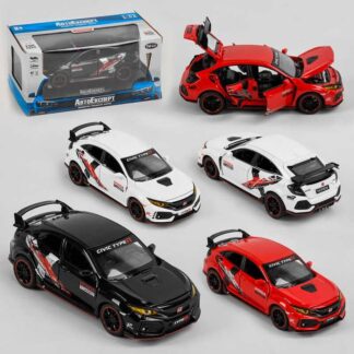 Машинка 33617 (72) "Авто Експерт", 3 кольори, металопластик, 1:32, світло, звук, інерція, відчиняються двері, багажник, капот, у