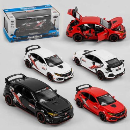 Машинка 33617 (72) "Авто Експерт", 3 кольори, металопластик, 1:32, світло, звук, інерція, відчиняються двері, багажник, капот, у