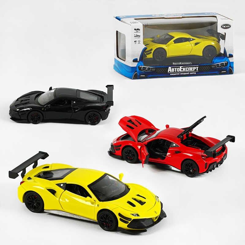 Машинка 36003 "Авто Експерт", 3 кольори, металопластик, 1:32, звук, світло, інерція, рухомі елеме...