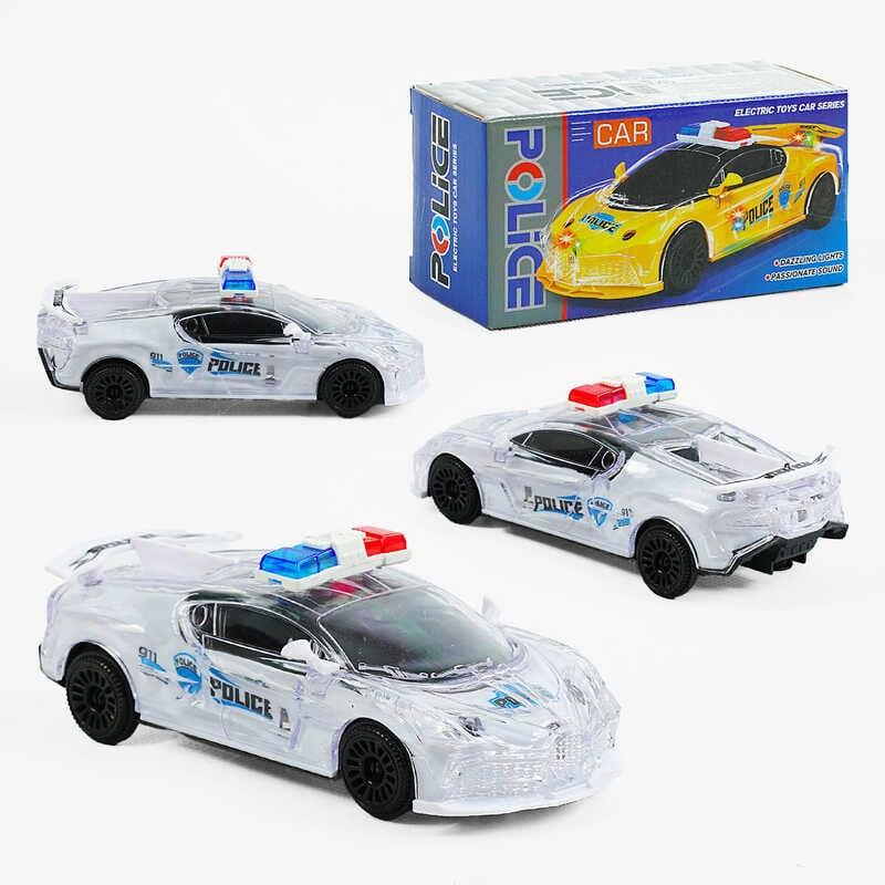 Машинка 668 поліція, підсвічування, звук, колесо вільного ходу, в коробці