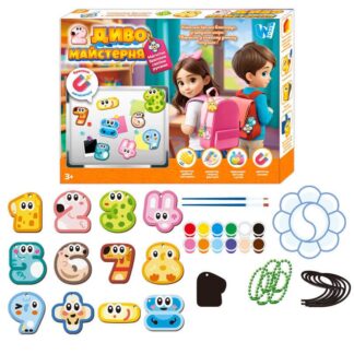 Магнітні брелки "Диво майстерня" 38118 (60) "WToys", шнурок, основи, фарби, пензлики, палітра, в коробці