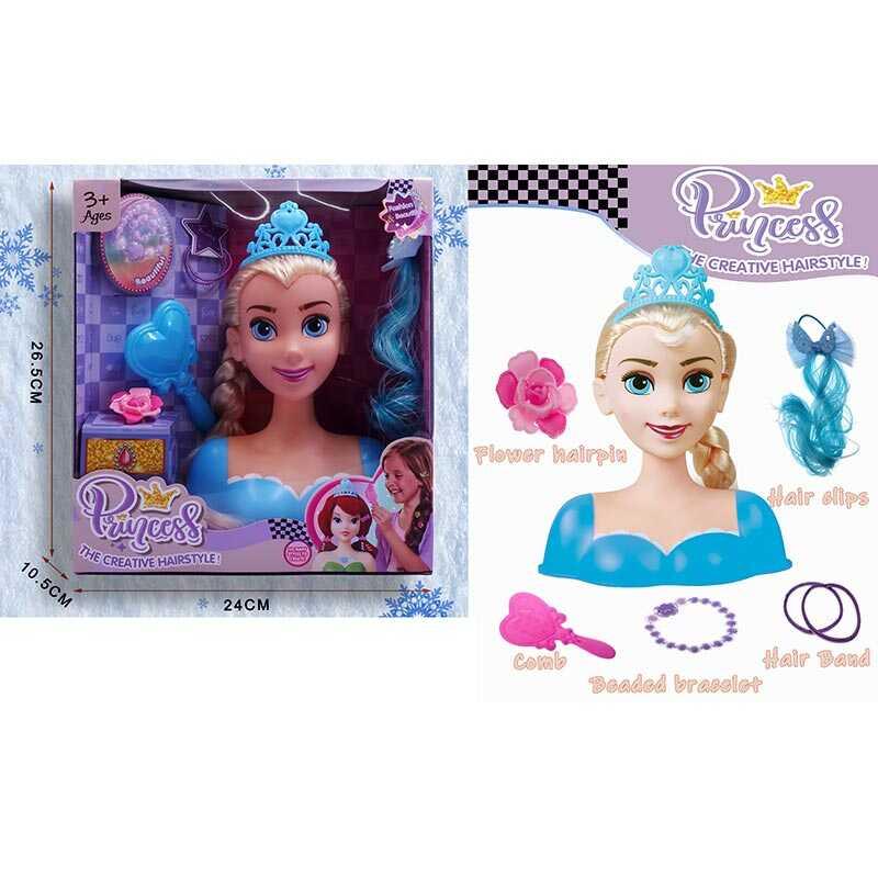 Манекен для зачісок 2801 Штрих = 35394 аксесуари, гребінець, в коробці