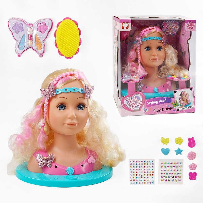 Манекен для зачісок YL 888 C-1 манекен для зачісок та макіяжу, світловий ефект, з аксесуарами, в...