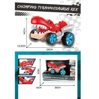 Машина 5518 (24) "Тиранозавр", підсвічування, звукові ефекти, їздить, рухає пащею, в коробці
