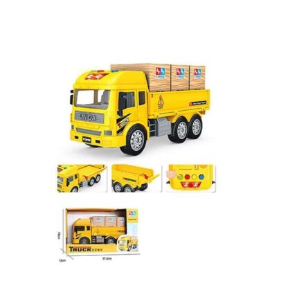 Машина 8030-100 A (24/2) на батарейках, звукові ефекти, підсвічування, рухомі деталі, картонні муляжі вантажу, в коробці