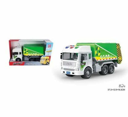 Машина RJ 6671-5 (24/2) сміттєвоз, масштаб - 1:14, підсвічування, звукові ефекти, інерція, гумові шини, рухомий сміттєвий бак, в