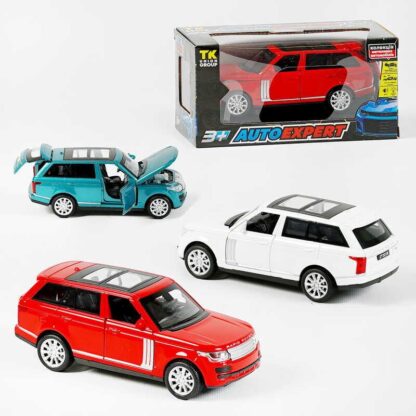 Машина металопластикова 72655 (72/2) "Авто Експерт", 3 кольори, 1:32, світло, звук, інерція, відчиняються двері, багажник, капот,
