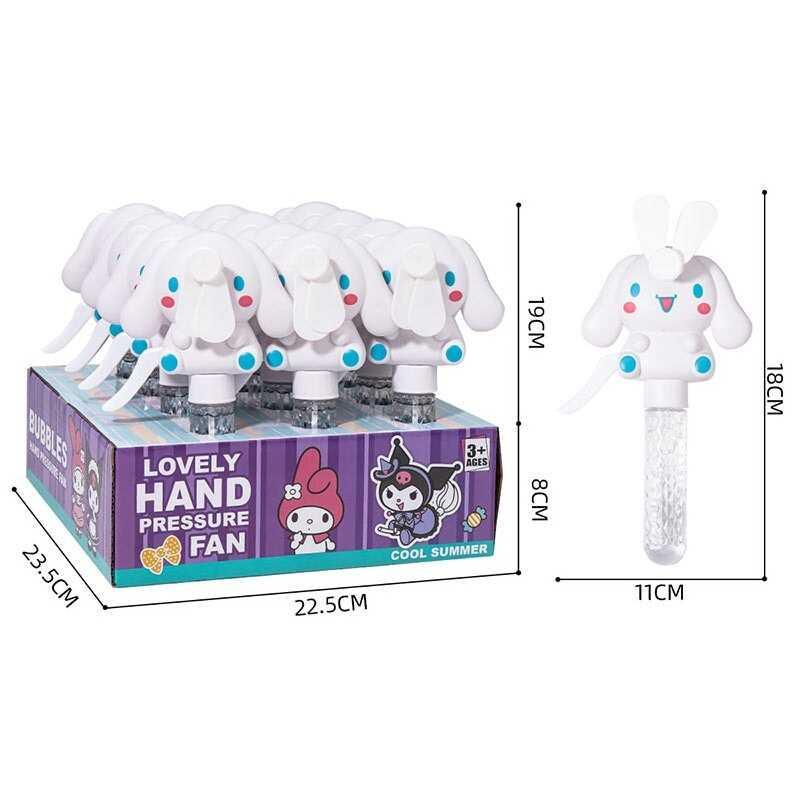 Мильні бульбашки YT 999-13 ЦІНА ЗА 12 ШТУК В БЛОЦІ, механічний вентилятор, в коробці