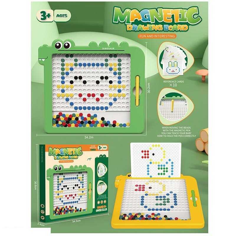 Магнітна мозаїка 6891 трафарети, стилус, в коробці