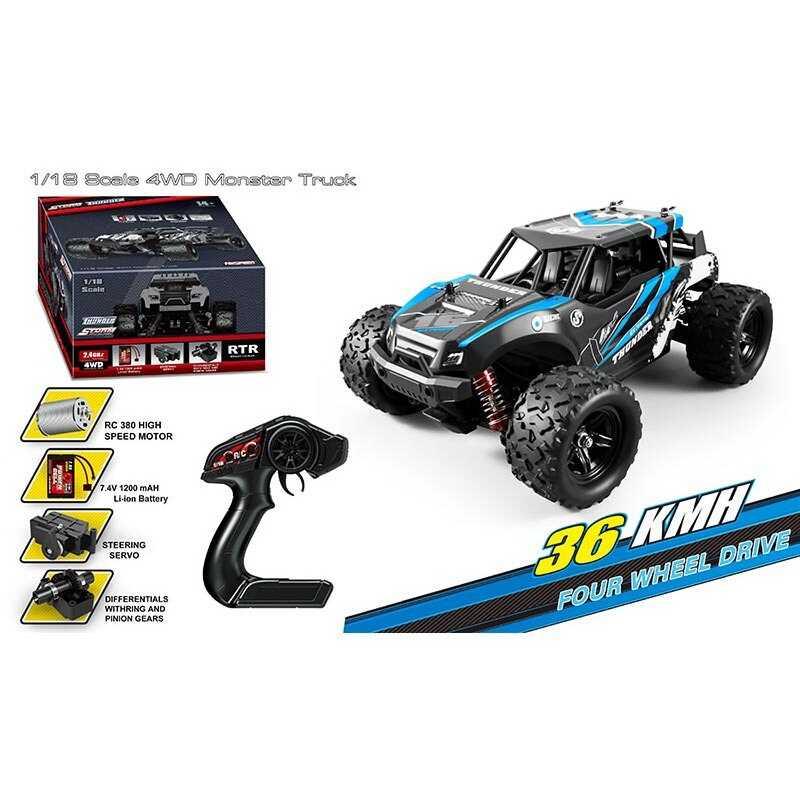 Машина на радіокеруванні HS 18312 акумулятор 7.4 V, USB-кабель, пульт 2.4 G, протиударний корпус,...