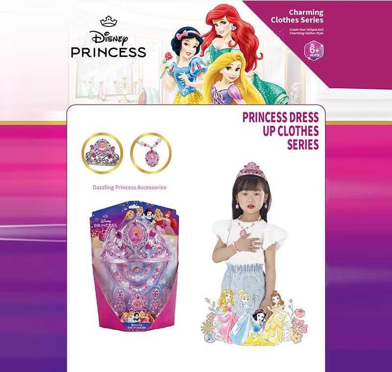 Набір прикрас D 8663-1 герой, корона, намисто, сережки, браслет, в коробці