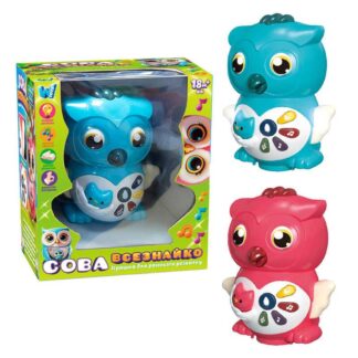 Музична сова 36736 (36/2) "WToys", , ОЗВУЧУВАННЯ УКРАЇНСЬКОЮ МОВОЮ, казки, пісні, загадки, колесо вільного ходу, підсвічування,