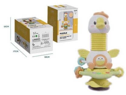 Музичне брязкальце 230 B (72/2) “Гусеня”, звук, мелодії, прорізувач, пискавка, пальчикова гра, в коробці