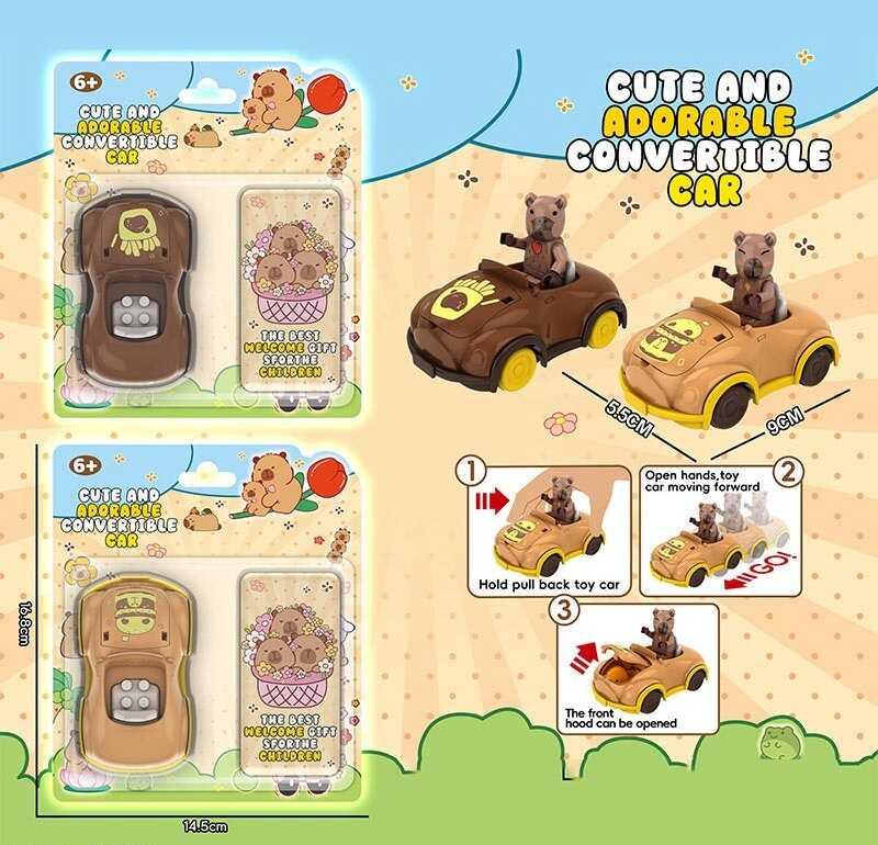 Машина-конструктор 85070 2 види, "Капібара", інерція, відкривний капот, на листі