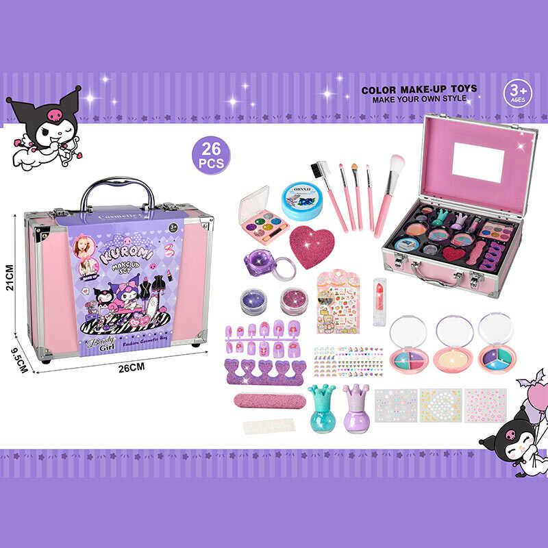 Набір косметики 768-74 C тіні, блискітки, глітер, помада, аксесуари для манікюру, пензлики для ма...