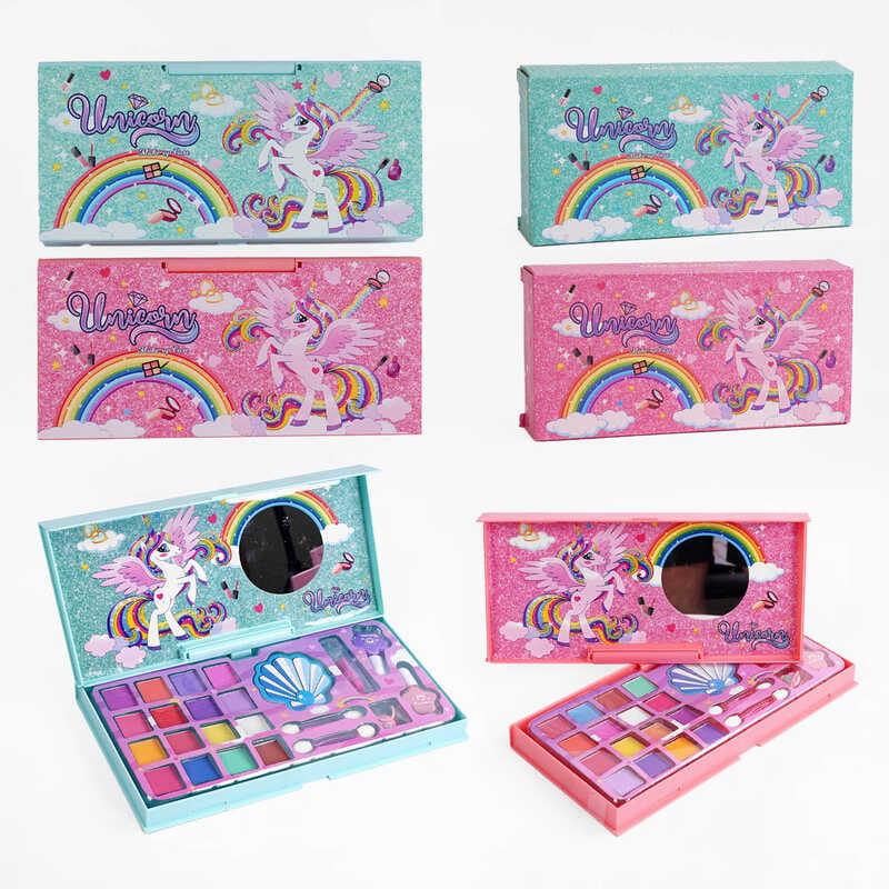 Набір косметики AA 2813 2 види, помада, лак для нігтів, тіні, аплікатори, в коробці