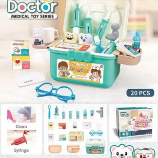 Набір лікаря PT 2 B (36/2) "Doctor Medical", 20 елеметів, помпове накачування, колір зелений, у коробці