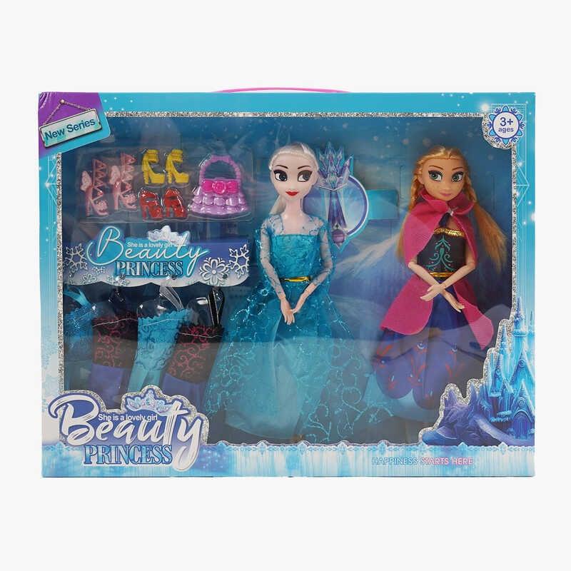 Набір ляльок MY 3208 Y2 2 ляльки, 27 см, шарнірні суглоби, аксесуари, знімний одяг, в коробці