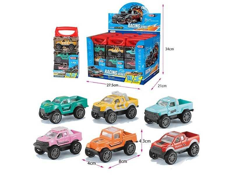 Набір машин 111 металопластиковий корпус, гумові шини, 3 машинки у наборі, окремих боксах, в коро...